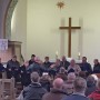 Der Frecklebener Männerchor singt zur Volkstrauertagsandacht in Schackenthal